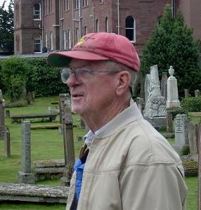 Al in a cemetery in Scotland